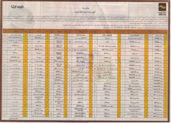مزایده اموال مازاد