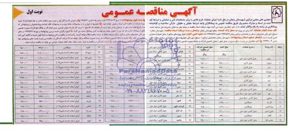 آگهی مناقصه عمومی ,مناقصه اجرای عملیات هادی 