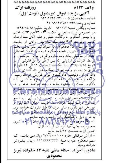 مزایده,مغازه