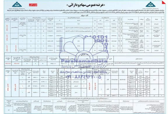 مزایده , مزایده عرضه عمومی سهام و دارایی