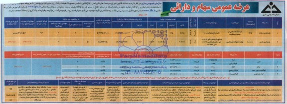 مزایده , مزایده عرضه عمومی سهام و دارایی