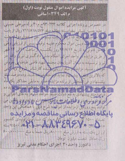 آگهی مزایده اموال منقول , مزایده فروش تعداد 1500 کارتن کاغذ A4 به مارک شارلوت