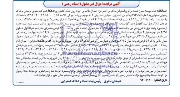 مزایده,ششدانگ یکباب منزل