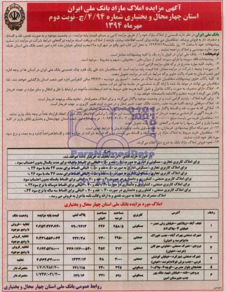 مزایده,املاک مازاد