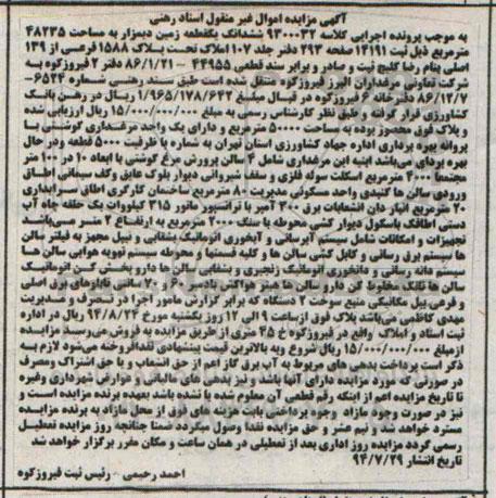مزایده, ششدانگ یک قطعه زمین دیمزار