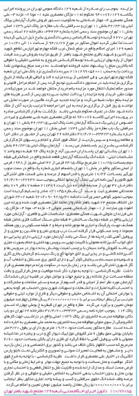 مزایده,سرقفلی مغازه جز پلاک ثبتی به کلاسه 940076.129