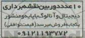 آگهی مزایده, مزایده فروش 10 عدد دوربین نقشه برداری دیجیتال و آنالوگ 