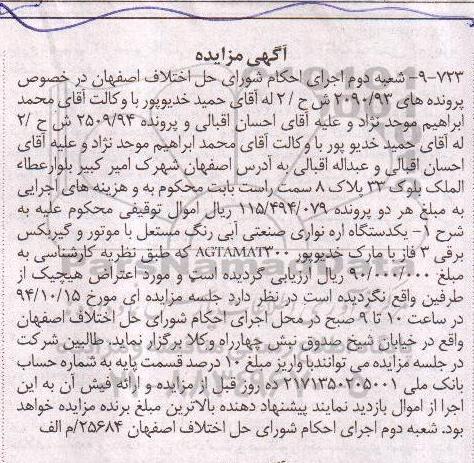 مزایده , مزایده یک دستگاه اره نواری صنعتی آبی رنگ مستعمل با موتور و گیربسک برقی 3 فاز