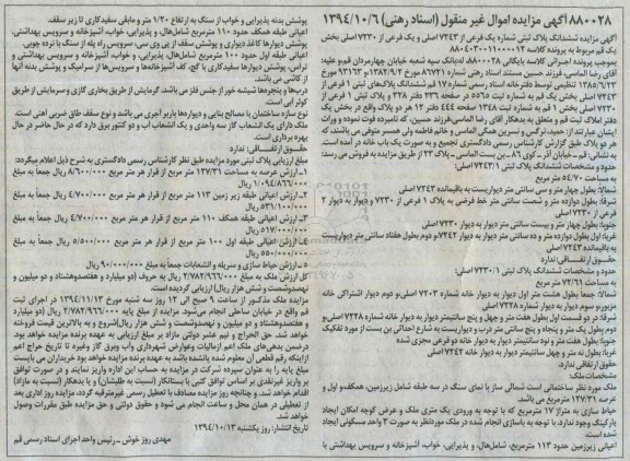 مزایده,مزایده اسناد رهنی پلاک ثبتی بخش یک قم