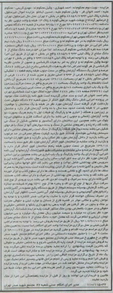 مزایده,مزایده میزان 54 درصد دانگ مشاع از ششدانگ مشاع نوبت دوم 