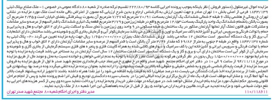 مزایده,مزایده کلاسه 222/80/93 ملک مشاع به پلاک ثبتی  