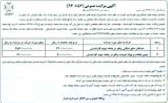 آگهی مزایده عمومی , مزایده تعدادی از غرفه های خدماتی نوبت اول 