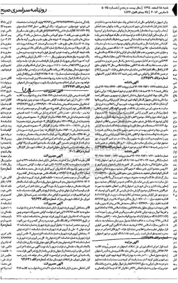 مزایده یک دستگاه خودرو پراید سواری