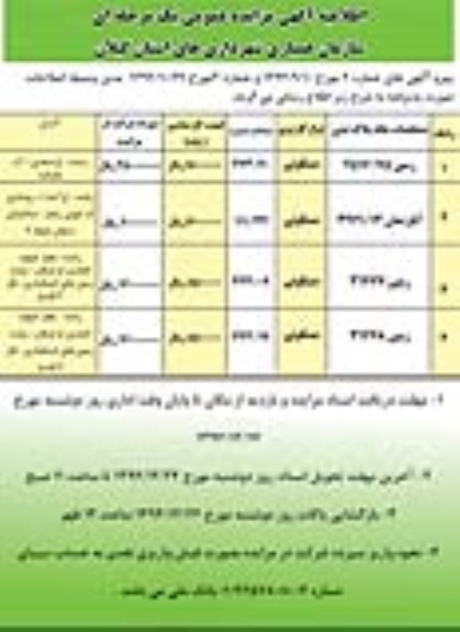 اطلاعیه ,مزایده فروش سه قطعه زمین و یک واحد آپارتمان-اطلاعیه 