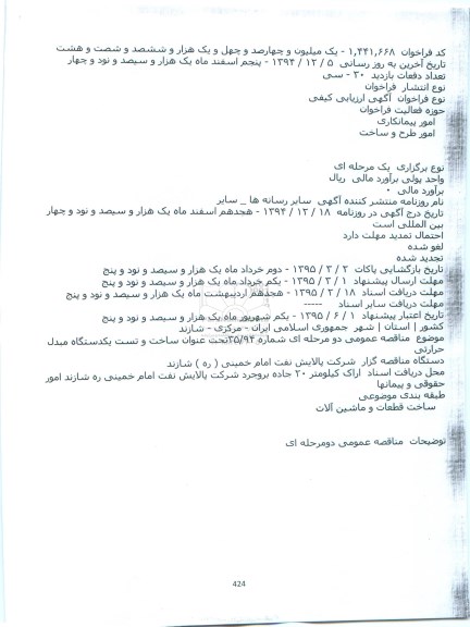 آگهی ارزیابی کیفی،آگهی ارزیابی کیفی  ساخت و تست یکدستگاه مبدل حرارتی 