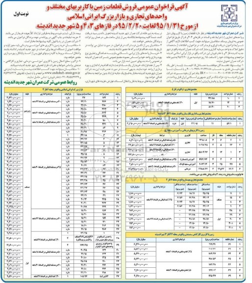 مزایده,فروش قطعات زمین