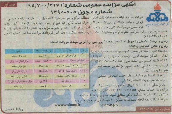 آگهی مزایده عمومی,مزایده چراغ خیابانی 250 واتی