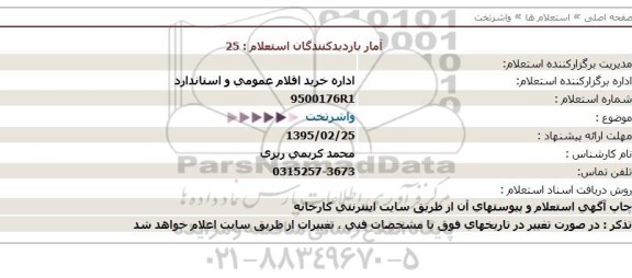 استعلام, استعلام واشر تخت