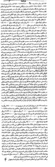 مزایده,مزایده مقدار 11 حبه و یک سیزدهم حبه مشاع بخش سه