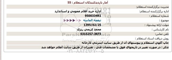 استعلام,  استعلام تیغچه الماسه