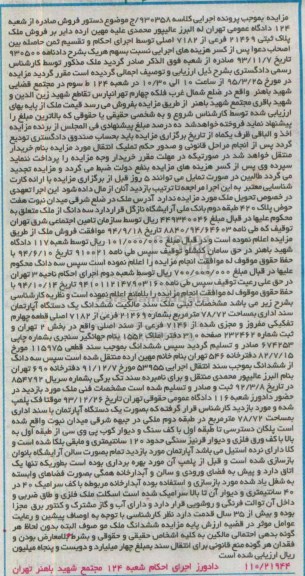 مزایده,مزایده ششدانگ اپارتمان سند اداری 78.72متر 