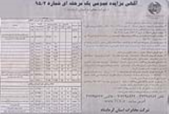 مزایده,مزایده فروش تعداد 20 مورد املاک دفاتر مخابراتی روستایی