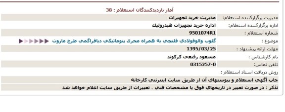 استعلام ,استعلام  گلوب والو فولادی فلنچی