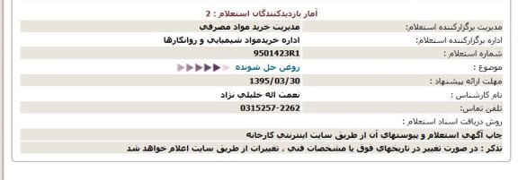 استعلام روغن حل شونده 