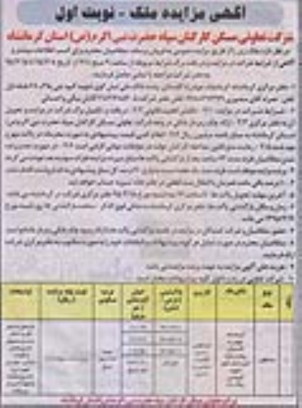 مزایده,مزایده ملک کاربری مسکونی دارای قابلیت تجاری و اداری 
