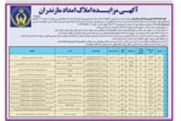 مزایده,مزایده فروش 12 قطعه از املاک مازاد 