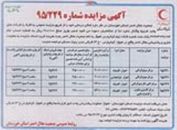 آگهی مزایده , مزایده واگذاری اماکن درمانی نوبت دوم 