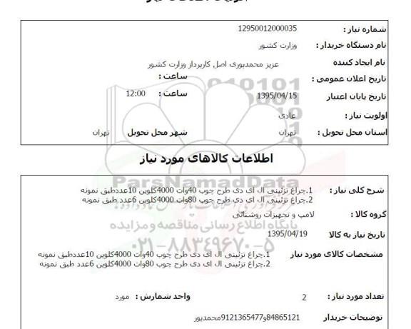 استعلام ,استعلام چراغ تزئینی 