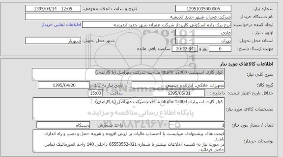 استعلام, استعلام کولر گازی اسپیلت btu/hr 12000