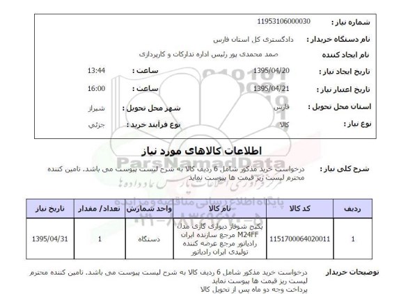 استعلام , استعلام پکیج شوفاژ دیواری گازی