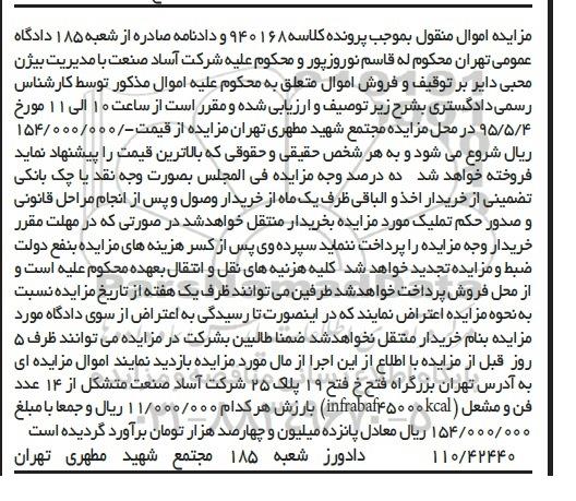 مزایده , مزایده  14 عدد فن و مشعل
