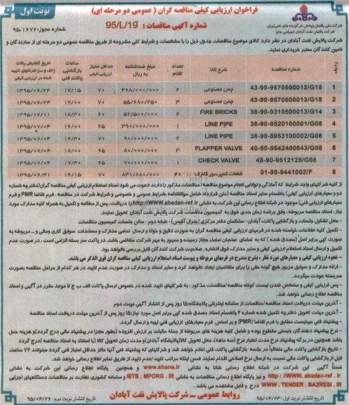 فراخوان ارزیابی کیفی مناقصه گران (عمومی دو مرحله ای) , فراخوان ارزیابی کیفی چمن مصنوعی....