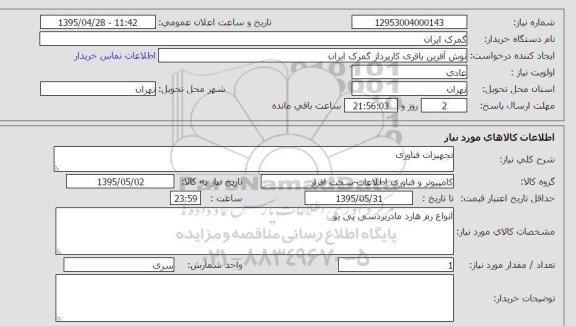 استعلام, استعلام تجهیزات فناوری