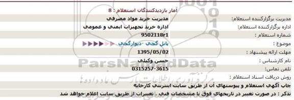 استعلام پانل گچی -دیوارگچی  