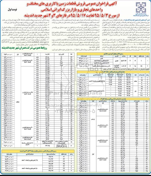 مزایده,مزایده فراخوان عمومی فروش قطعات زمین با کاربری های مختلف