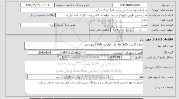 استعلام, استعلام  چراغ 37 وات LED روکار 