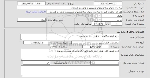استعلام  , استعلام  خرید لوازم عکاسی