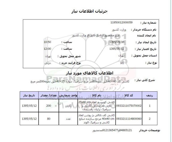 استعلام , استعلام کاشی کف 40*40 ....