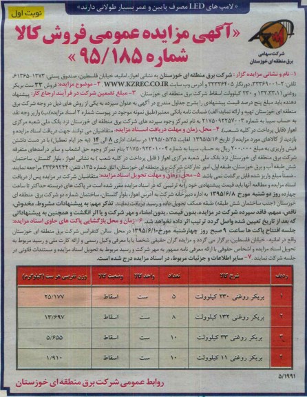 آگهی مزایده عمومی , مزایده  فروش 33 ست بریکر روغنی