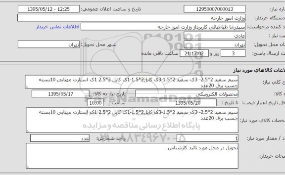 استعلام , استعلام سیم سفید