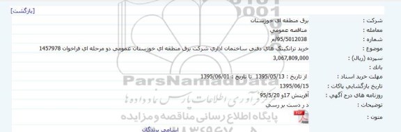 مناقصه , مناقصه خرید تیپ فلز