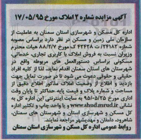 مزایده,مزایده فروش املاک کاربری تجاری خدماتی مسکونی 