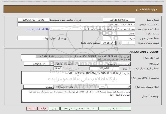 استعلام , استعلام دوربین بولت AHD.IR.IP.66  