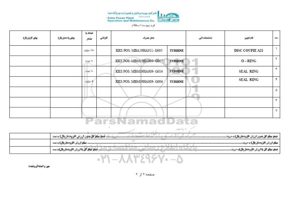 استعلام , استعلام  DISC COUPIE A21...