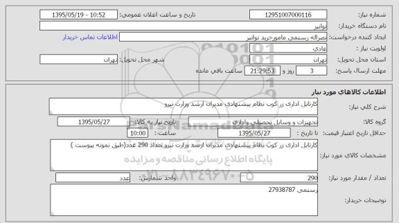 استعلام, استعلام کارتابل اداری