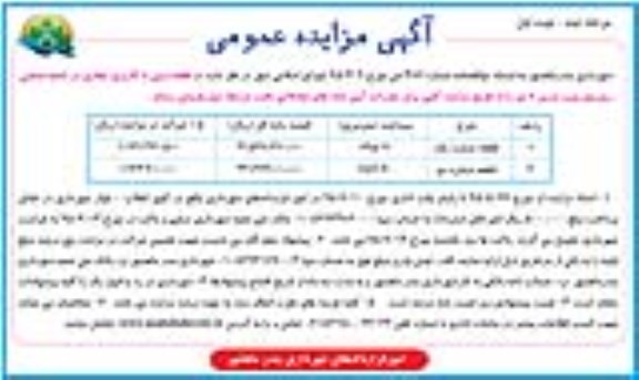 مزایده,مزایده فروش دو قطعه زمین کاربری تجاری ناحیه صنعتی 